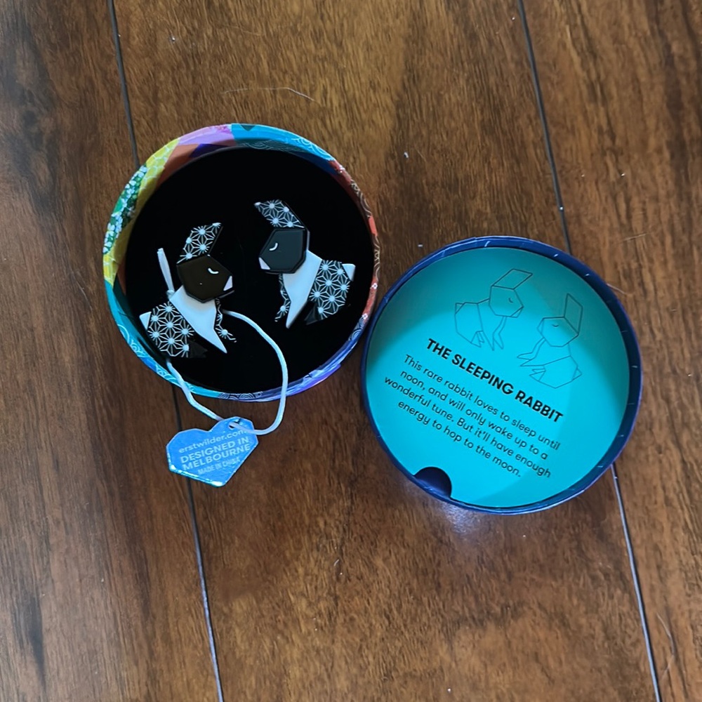 Erstwilder Origami - The Sleeping Rabbit Hair Clips